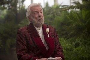 Donald Sutherland stars as ‘President Snow’ in THE HUNGER GAMES: MOCKINGJAY - PART 2. ©Lionsgate Entertainment. CR: Murray Close.
