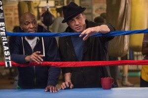 (L-R) Ricardo "Padman" McGill as Padman and Sylvester Stallone as Rocky Balboa in CREED. ©Warner Bros. Entertainment/MGM Pictures. CR: Barry Wetcher.