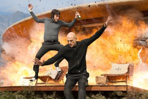 (l-r) Sacha Baron Cohen and Mark Strong star in Columbia Pictures' THE BROTHERS GRIMSBY. ©CTMG. CR: Daniel Smith.