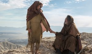 (l to r) Tye Sheridan stars as 'Son' and Ciarán Hinds as 'Father' in the imagined chapter of Jesus' forty days of fasting and praying, LAST DAYS IN THE DESERT. ©Broad Green Pictures. CR: Gilles Mingasson / Broad Green Pictures