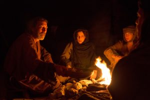 (l to r) Ciarán Hinds stars as 'Father', Ayelet Zurer as 'Mother', Tye Sheridan as 'Son' and Ewan McGregor as 'Jesus' in LAST DAYS IN THE DESER., ©Broad Green Pictures. CR: François Duhamel / Broad Green Pictures