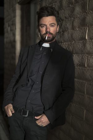 Dominic Cooper as Jesse Custer in PREACHER. ©AMC Networks / Sony Pictures Television. CR: Lewis Jacobs/Sony Pictures Television/AMC