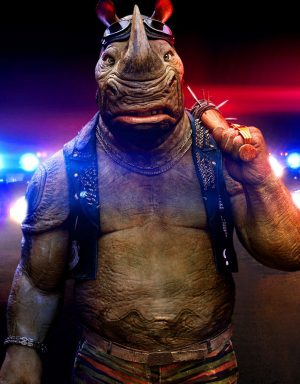 Stephen Farrelly stars as Rocksteady in TEENAGE MUTANT NINJA TURTLES: OUT OF THE SHADOWS. ©Paramount Pictures.