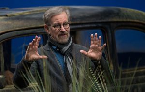 Director Steven Spielberg on the set of Disney's THE BFG, ©Storyteller Distribution Co, LLC CR: Doane Gregory.