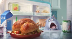 Chloe (LAKE BELL) is a fat cat  in THE SECRET LIFE OF PETS. ©Illumination Entertainment/Universal Pictures.