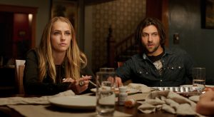 (l-r) Teresa Palmer as Rebecca and Alexander Dipersia as Bret in LIGHTS OUT. ©Warner Bros. Entertainment.