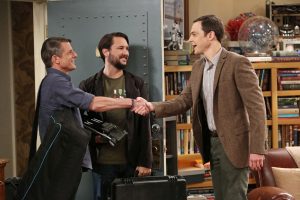 (l-r) Adam Nimoy, Wil Wheaton and Jim Parson in THE BIG BANG THEORY episode, THE SPOCK RESONANCE. ©WBEI.  CR: Michael Yarish/Warner Bros. Entertainment Inc.