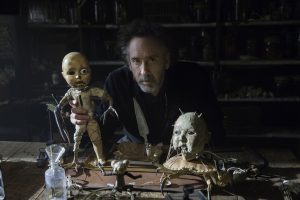Director Tim Burton on the set of MISS PEREGRINE’S HOME FOR PECULIAR CHILDREN. ©20th Century Fox. CR: Leah Gallo.