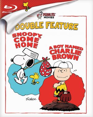 PEANUTS MOVIES DOUBLE FEATURE: SNOOPY, COME HOME; A BOY NAMED CHARLIE BROWN. (DVD Artwork). ©Paramount.