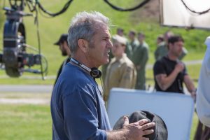 Director Mel Gibson on the set of HACKSAW RIDGE. ©Lionsgate. CR: Mark Rogers.