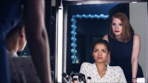(Left to right.) Gugu Mbatha-Raw  and Jessica Chastain  star in EuropaCorp's MISS SLOANE. © 2016 EuropaCorp – France 2 Cinema.