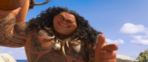Dwyane "The Rock" Johnson voices Maui in MOANA. ©2016 Disney. All Rights Reserved.