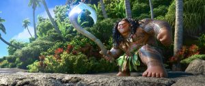 Dwyane "The Rock" Johnson voices Maui in MOANA. ©2016 Disney. All Rights Reserved.