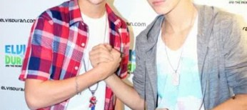 YouTube sensation Austin Mahone meets idol Justin Bieber