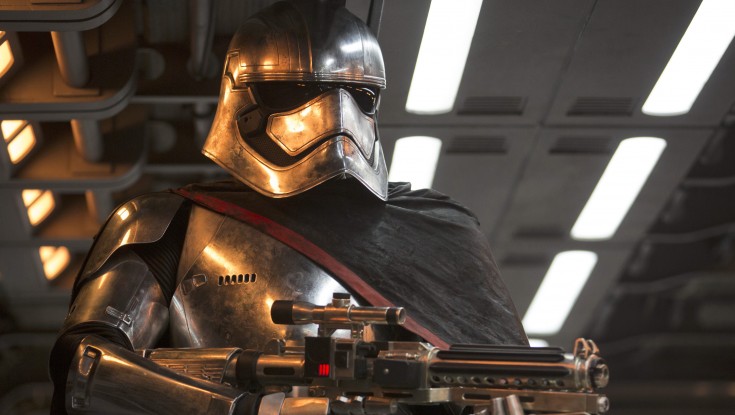 Gwendoline Christie Towers as Phasma in ‘Star Wars: The Force Awakens’